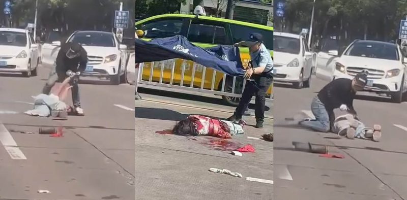 海宁突发惊悚事件！一女子马路中间被割头肠子流出 血腥现场恐怖至极 现场完整版视频曝光！-51吃瓜网