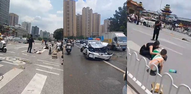 昆明市中心金碧路发生SUV汽车冲撞人群事件 致2死9伤 多名特警持枪与车主对峙 场面堪比大片！-51吃瓜网