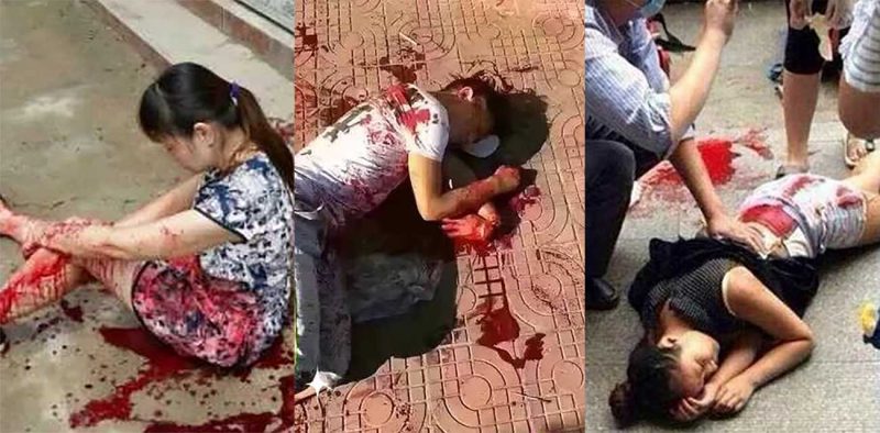 杭州映翠雅苑小区惊现无差别砍人事件！女子坐石墩玩手机 男子持菜刀连砍十余刀 脑袋被砍掉带走！-51吃瓜网