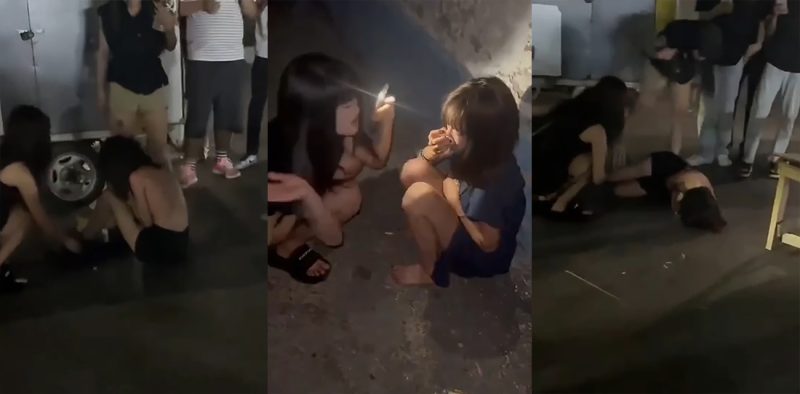 河南通许恶性霸凌事件 俩精神小妹当街暴打女孩 拳打脚踢扒衣羞辱 手段极其恶劣！-51吃瓜网