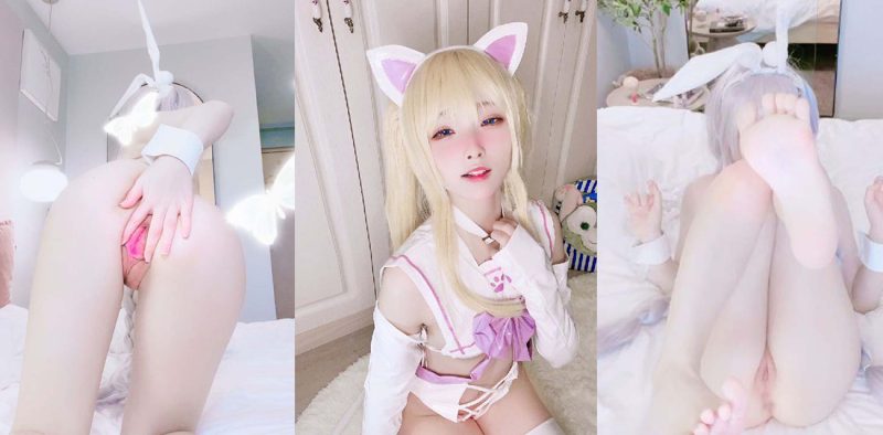 极品福利姬 一团墨染 定制私拍 雪白肌肤粉嫩小穴诱惑 萝莉少女无法抗拒的致命可爱！-51吃瓜网