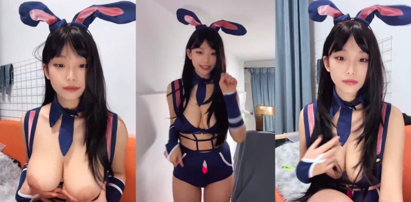 半糖甜美主播 阿斗 与男友激情性爱直播流出 G奶尤物COS性感兔女郎和粉丝互动聊骚 表情羞涩惹人怜爱！-51吃瓜网