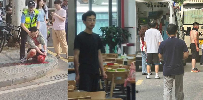 武汉大学 男生只因答辩没过不能毕业 便在学校食堂进行无差别砍人 现场完整版视频流出！-51吃瓜网