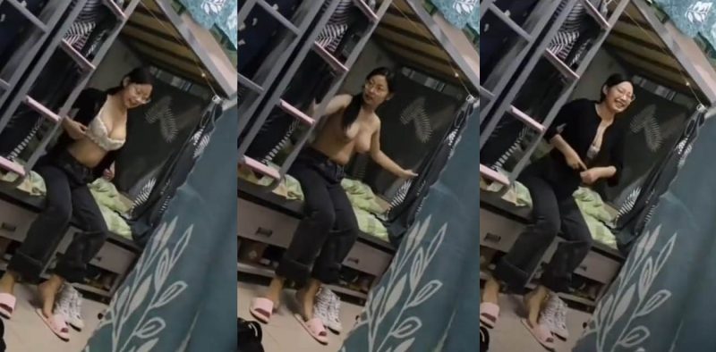 吉林师范大学廖华怡宿舍偷拍！清纯面容室友藏硕大胸脯 裸体视频献给男友！-51吃瓜网