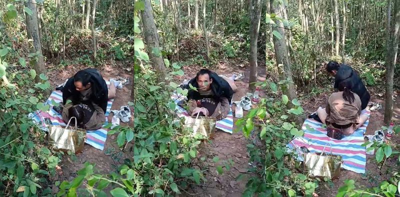 大爷大娘野战偷情干的正激烈 瓜友竟在旁边扰人好事怼脸拍摄 气的大爷大骂傻B差点吓阳痿！-51吃瓜网