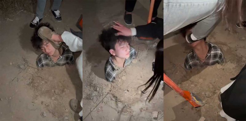 真人版出轨就活埋你！东北小伙出轨被抓 女友竟聚众将其活埋 上演东北恐怖爱情故事！-51吃瓜网