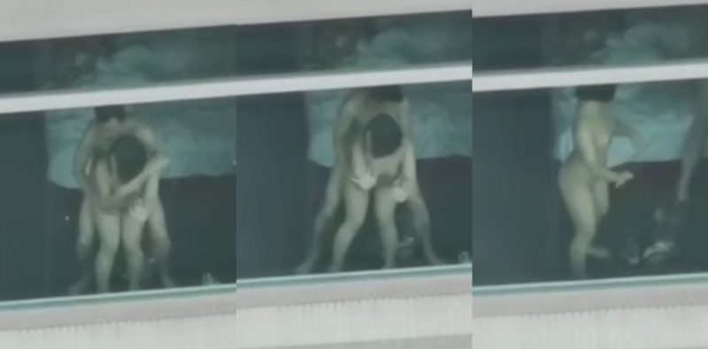 狗男女不拉窗帘激情性爱 窗前站立打桩爆操 全过程被对面楼瓜友偷拍记录！-51吃瓜网