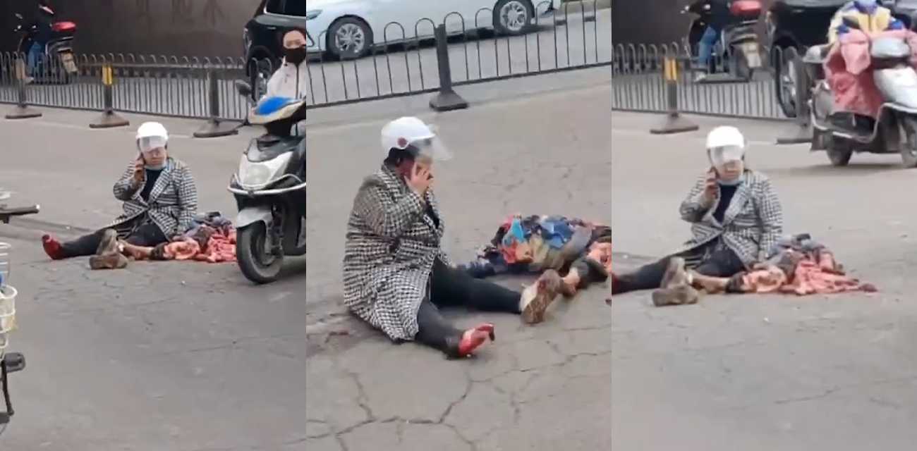 血腥慎入！山西孝义时代大道 老人骑车与货车相撞 小孩当场被压成肉泥 腿和脚与上半身全部分离 现场惨不忍睹！ - 51吃瓜网-51吃瓜网