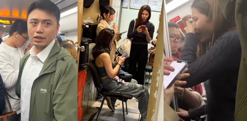 真实电车痴汉！上海地铁惊现变态 对着美女翘臀街射被当场发现 屁股上满是浓精 美女都被气哭了！-51吃瓜网