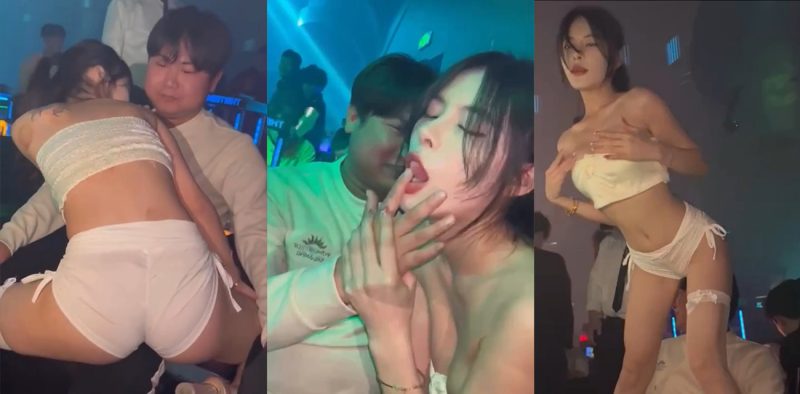 酒吧小妹的骚舞诱惑！白衣女神骑在死肥宅身上各种暧昧聊骚 娇艳红唇含住手指疯狂舔嗦玩弄！-51吃瓜网