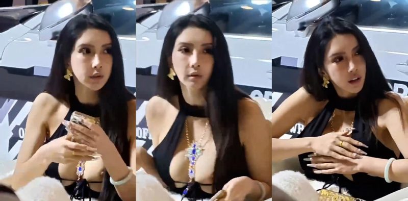 车展美女车模大走光 F杯乳房奶头全露 把摄影师都看呆了！-51吃瓜网