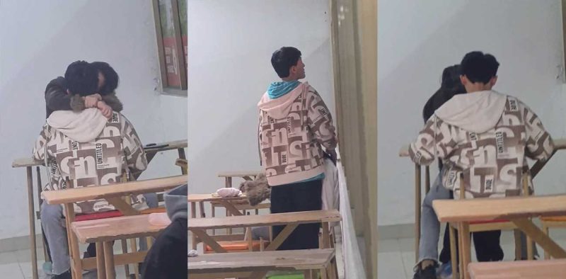大学食堂惊现野战小情侣 当众摸奶骑乘做爱炸裂举动看呆众人 年轻真好随地都是炮楼！-51吃瓜网