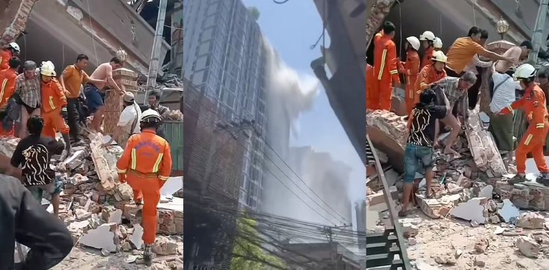 缅甸7.7级地震现场视频流出 目前涉及整个中南半岛均有震感 这波园区可损失惨重咯 东南亚的瓜友们要注意安全啊！-51吃瓜网