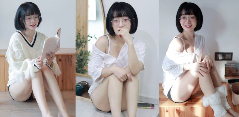 极品反差眼镜妹 可爱甜美大长腿 喜欢翻白眼吐舌剪刀手阿黑颜 各种情趣装发骚自拍流出-51吃瓜网