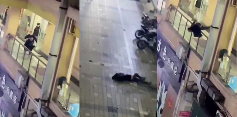 重庆瓜友 徐某 女厕偷拍被抓 逃脱坠楼多处骨折 现场监控跳楼视频曝光 厕拍有风险 各位请谨慎啊-51吃瓜网