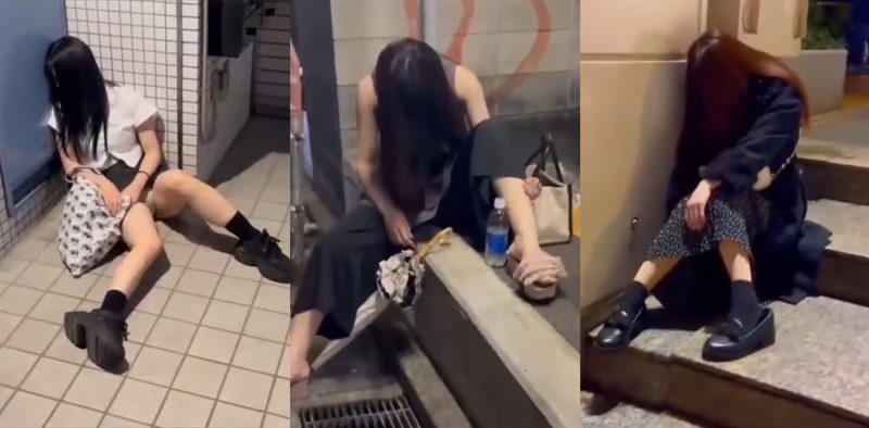 日本街头太妹的醉态日常 马路上到处都是躺尸的少女 简直是宅男的梦想天堂-51吃瓜网