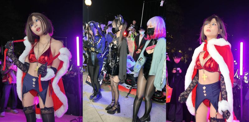 广东萤火虫漫展高颜值cos女神露臀装炸场！顶级摄影师运镜引爆桃花源幻想！-51吃瓜网