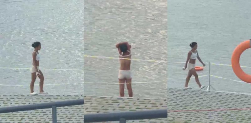 海边惊现裸泳女子 毫无羞耻的脱掉全身衣物 被多名饥渴大汉用围观偷拍！-51吃瓜网