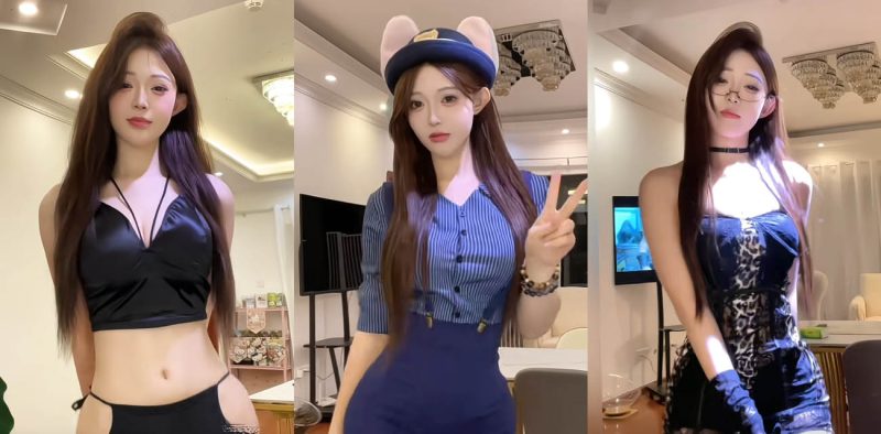 抖音高颜值女网红 柠檬然 付费定制热舞 纤细腰肢配翘臀曲线诱人 挑逗舞姿配合魅惑眼神 撩人至极！-51吃瓜网