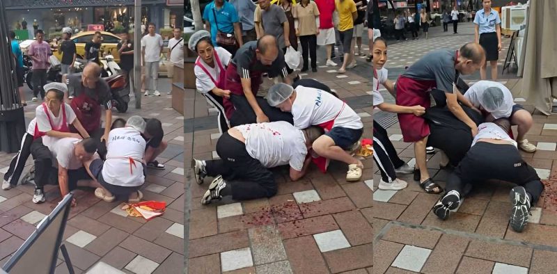 重庆南坪面馆老板 抢客引发血腥斗殴持刀互砍 场面混乱血迹四溅 现场完整版视频流出！-51吃瓜网