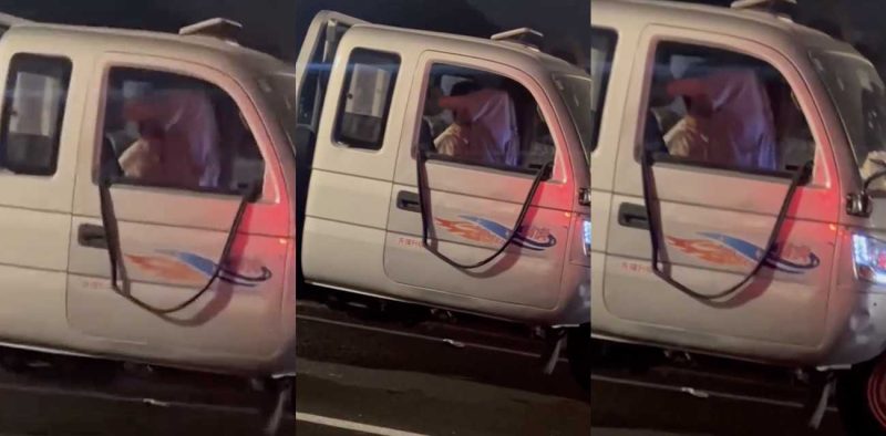 三轮车大爷路边激情车震 全过程被小伙偷拍 玩的竟还是20岁学生妹 果然大爷有低保美女少不了啊！-51吃瓜网
