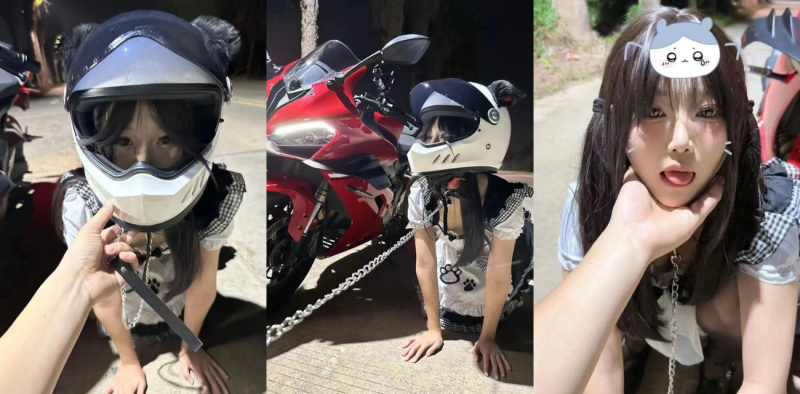 春风车主与性感女骑 街头互调视频流出 牵狗链下跪爬行引发全网热议 摩友们一觉睡醒天都塌了！-51吃瓜网
