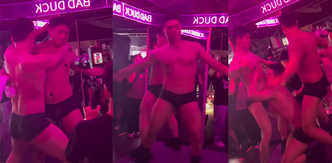 重庆男同健身房开业 昏暗灯光的大厅里 裸体GAY各领风骚 结实的肌肉贴身热舞！ - 51吃瓜网-51吃瓜网