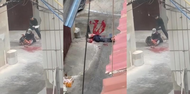 云南玉溪红塔区 无良房东倚老卖老拒退押金 被暴怒小哥持刀砍碎头颅 现场监控独家曝光！-51吃瓜网