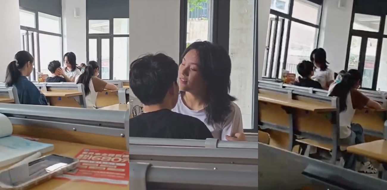 校园课堂情侣公然做爱 女友无视周围同学眼光主动上位骑乘 事后竟然一脸满足 这是真饥渴了啊！ - 51吃瓜网-51吃瓜网