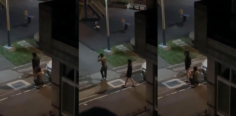 台湾小区楼下偷拍视频火爆网络 黑色大衣美女真空上阵 被男子当街舔臀 画面火爆至极！-51吃瓜网