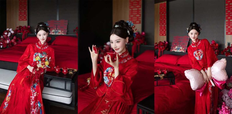 海角乱伦大神 新作流出 迎娶亲嫂子入洞房 让她穿着秀禾服被爆操内射 揉奶抠穴玩到尿液狂喷！-51吃瓜网
