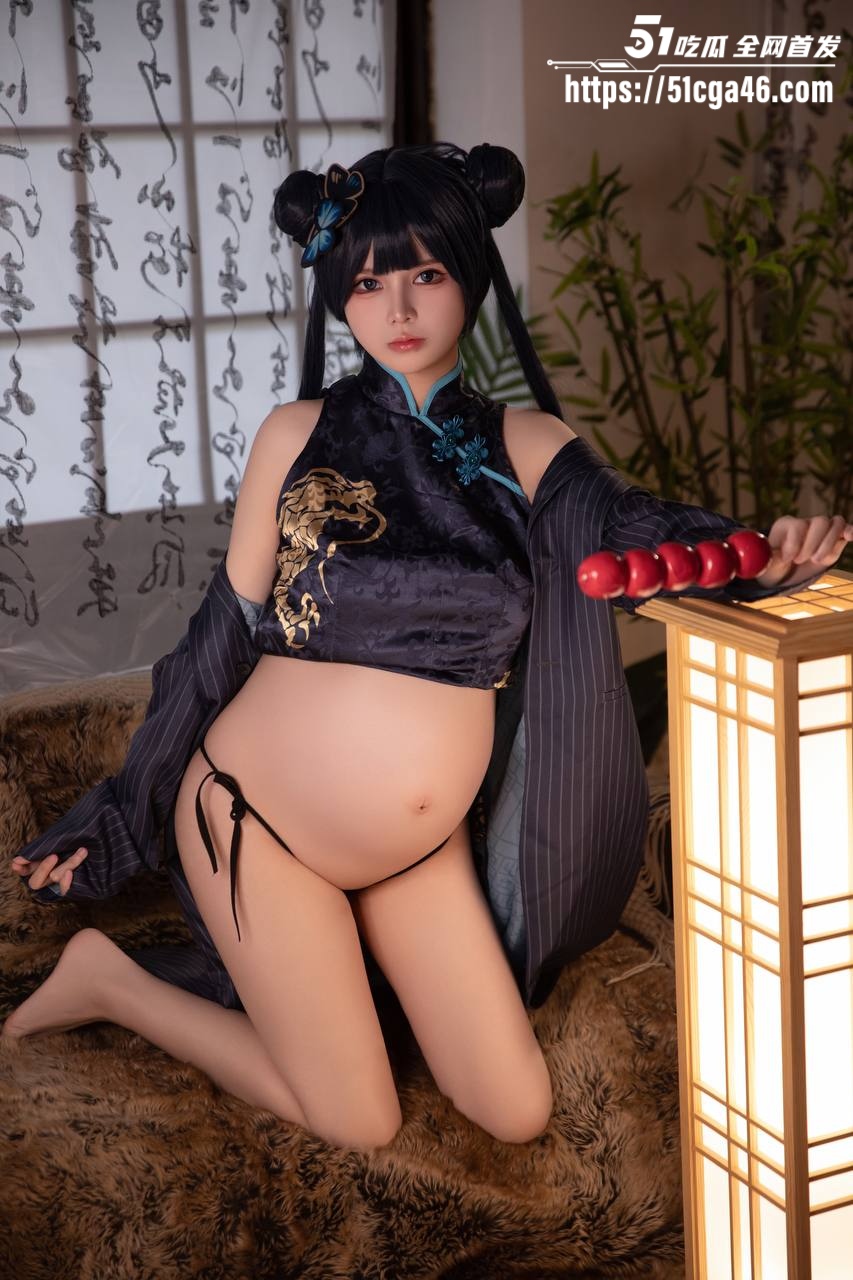 00后极品福利姬 小九酱 孕期拍摄大尺度写真福利 清纯面容黑丝诱惑 转运珠点缀反差感拉满！ - 51吃瓜网-51吃瓜网