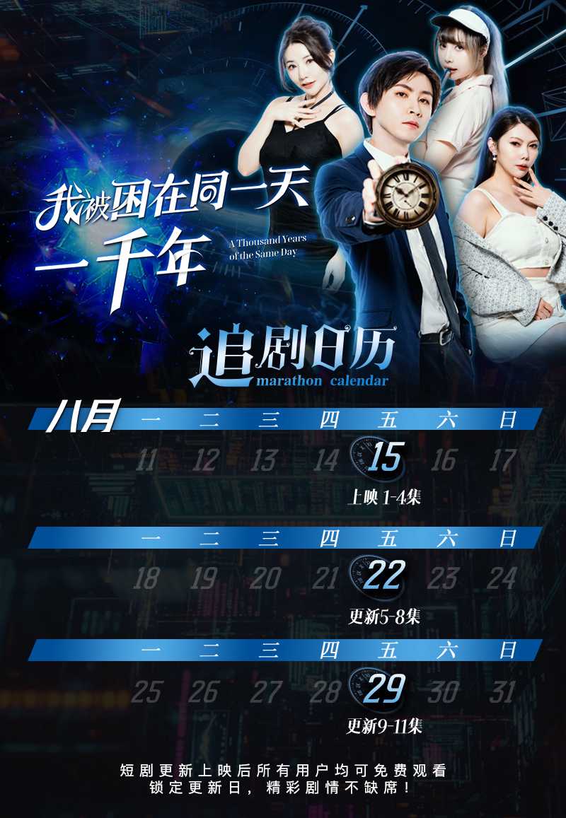 《我被困在同一天一千年》全新演绎 带你走进风情万种的霸道爽剧梦 5~8集火热更新中🔥🔥🔥 - 51吃瓜网-51吃瓜网