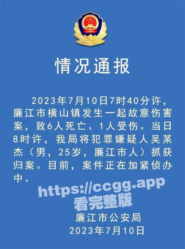 惨烈！广东省廉江市一幼儿园发生重刑案致6死1伤，监控记录了整个杀人过程，案因曝光-51吃瓜网