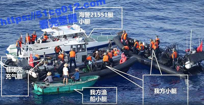 中国海警在仁爱礁俘虏了8名企图不法登岛的菲律宾海军特种兵 将其中1人砍断手指全过程！-51吃瓜网