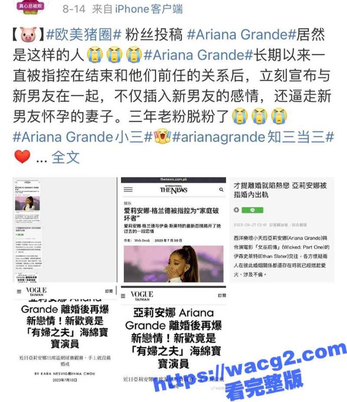 美国女星A妹 当小三上瘾 抢别人男友当做刺激 勾引渣男离开正在孕期的妻子 真是三观炸裂啊-51吃瓜网