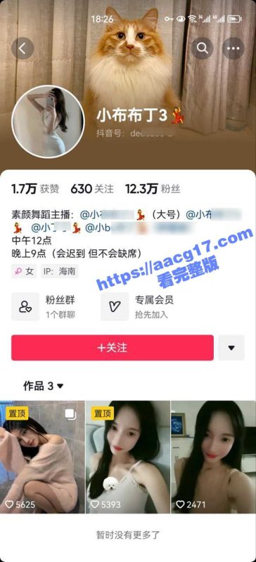 抖音高颜值女神 小布布丁 模特身材小美女 开播只为钓金主 私下和大哥一对一 热舞福利流出-51吃瓜网